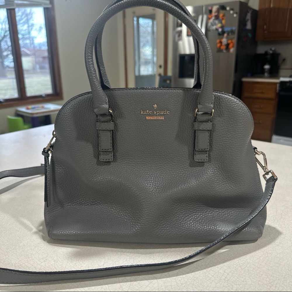 Kate Spade light grey handbag/crossbody bag